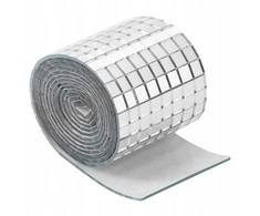 Oem Sidabrinė stiklo mozaika - ritinėlis 100x4cm 1mm - 3D lipnus mozaikos lipdukas