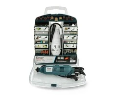 Silver Tools Sidabrinis MG01 gręžtuvas su priedais - 300 elementų