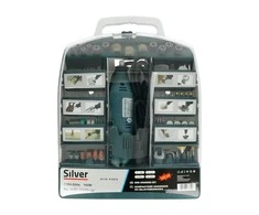 Silver Tools Sidabrinis MG01 gręžtuvas su priedais - 300 elementų