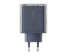 Sieninis įkroviklis Acefast A45 2x USB-C 1xUSB-A 65W PD - Pilkas
