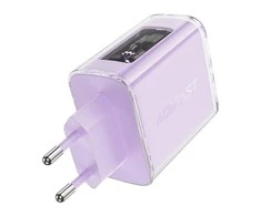 Sieninis įkroviklis Acefast A45, 2x USB-C, 1xUSB-A, 65W PD (violetinė)