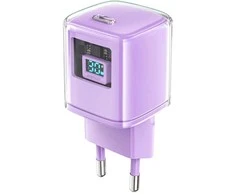 Sieninis įkroviklis Acefast A53 Sparkling serija PD 30W GaN (violetinė)