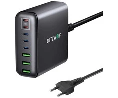 Sieninis įkroviklis Blitzwolf BW-S26 250W (juodas)