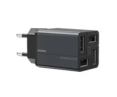 Sieninis įkroviklis Remax, RP-U43, 4x USB, 3.4A (juodas)