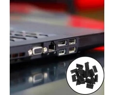 Oem Silikoninis USB tinklo prievado dangtelis - juodas - tinklo prievado dangtelis