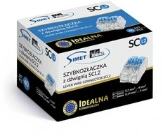 Simet Greita jungtis su svirtimi SCL2 - 2 takeliai 4mm 32A/450V - Perfect Quick connector - 40 vnt.
