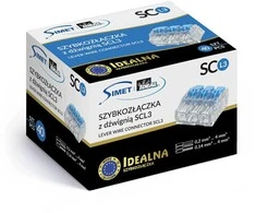 Simet Greita jungtis su svirtimi SCL3 - 3 takeliai 4mm 32A/450V - Ideali Greitoji jungtis - 40 vnt.