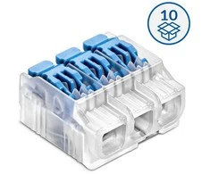 Simet Greita jungtis su svirtimi SCL3 B10 - 3 takeliai 4mm 32A/450V - Perfect Quick connector - 10 vnt.