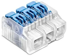 Simet Greita jungtis su svirtimi SCL3 B10 - 3 takeliai 4mm 32A/450V - Perfect Quick connector - 10 vnt.