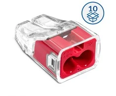 Simet SCP2 B10 plug-in greitoji jungtis - 2 takeliai 4mm 32A/450V - Perfect Quick connector - 10 vnt.