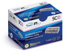 Simet SCP8 plug-in greitoji jungtis - 8 takeliai 4mm 24A/450V - Perfect Quick connector - 50 vnt.