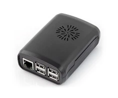 Simple Dėklas skirtas Raspberry Pi Model 3B+/3B/2B - juodas su ventiliatoriumi