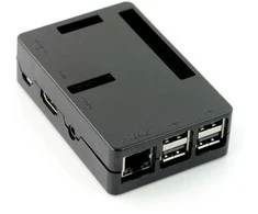 Simple Dėklas skirtas Raspberry Pi Modeliui 3B+/3B/2B - Cube juodas