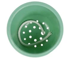SIMPLE savaime laistomas gėlių vazonas 8 cm - mėlynas plastikinis gėlių uždangalas