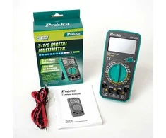 Skaitmeninis True RMS Pro’sKit MT-1226 multimetras su 1000V DC ir 750V AC matavimu iki 10A bei diodų tranzistorių ir grandinės testavimo funkcijomis