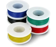 Skirtingų spalvų 30AWG vielos ričių rinkinys - 5 vnt - justPi