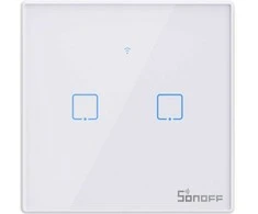 Smart Switch WiFi + RF 433 Sonoff T2 EU TX (2 kanalų) atnaujintas