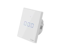 SONOFF T2EU3C-TX išmanus liečiamas wifi šviesos jungiklis 3 mygtukų