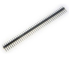 Oem Smeigtukų juostelė 2.54 mm - 40 kontaktų - 10 vnt, - Auksinis kaištis elektroninėms sistemoms