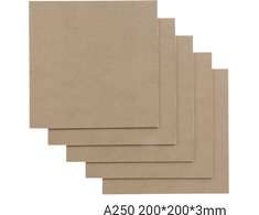 Snapmaker MDF medienos lakštai - A250 - 200x200x3mm - 5 vnt