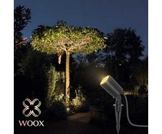 Sodo LED šviestuvas 230Vac, 7W 520lm 3000K - 6500K, RGB+CCT, IP65, išmanusis Wi-Fi, valdomas programėle, TUYA / Smart Life, WOOX
