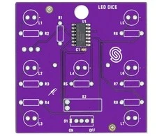 Soldered LED kauliukai - edukacinis litavimo rinkinys - Attiny404 - lituotas 333140