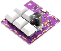 Soldered Macro Pad litavimo rinkinys – edukacinis rinkinys litavimo mokymuisi – RP2040 – lituotas 333347