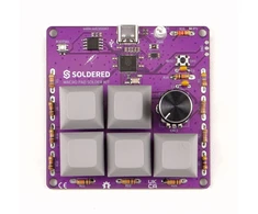 Soldered Macro Pad litavimo rinkinys – edukacinis rinkinys litavimo mokymuisi – RP2040 – lituotas 333347