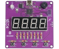 Soldered Pomodoro laikmačio litavimo rinkinys – edukacinis rinkinys litavimo mokymuisi – RP2040 – lituotas 333348