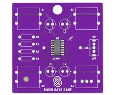 Soldered Simon sako žaidimą - edukacinis litavimo rinkinys - Attiny404 - Lituotas 333141