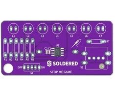 Soldered Žaidimas Stop Me – edukacinis litavimo rinkinys – Attiny404 – Lituotas 333138