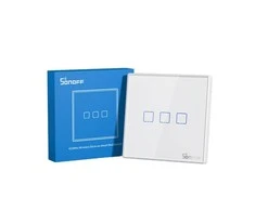 Sonoff belaidis 433MHz išmanusis sieninis jungiklis T2EU3C-RF (3 kanalų)