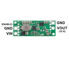 Step-Up įtampos reguliatorius U3V70F15, 15V, 10A, Pololu 2896
