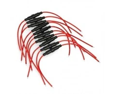 Oem Stiklinio saugiklio lizdas 6x30mm - su laidais - lizdas - rankena