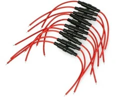 Oem Stiklinių saugiklių laikiklių rinkinys 5x20mm su laidais - 10vnt