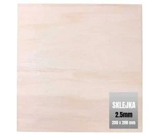 Oem Suapvalinta fanera - 3mm 200x200mm - Dizainas - Graviravimui