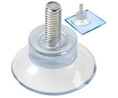 Oem Siurbtukas su M6 sriegiu 32×25mm apvali kojelė stiklo paviršiams 4vnt