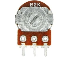Oem Sukamasis potenciometras 2kOhm tiesinis 1/5W B2K - 5 vnt