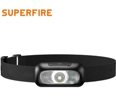 Superfire Žibintuvėlis ant galvos, įkraunamas micro USB, 2W, 110lm, 500mAh