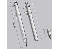 Oem Suportas su rašikliu 0-100 mm - juoda - 2in1 - liniuotė - matavimo įrankis