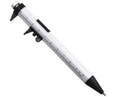 Oem Suportas su rašikliu 0-100 mm - mėlyna - 2in1 - liniuotė - matavimo įrankis