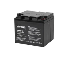 Švino akumuliatorius VIPOW 12V 40Ah