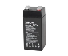 Švino akumuliatorius VIPOW 4V 4.9Ah