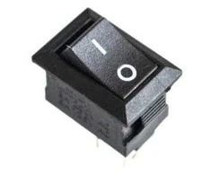 Oem Svirties jungiklis 15x10mm – juodas – 2PIN – 250VAC/3A – ĮJUNGTAS-IŠJUNGTAS