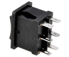 Oem Svirties jungiklis KCD1-203 KCD1-4 - ON/OFF/ON jungiklis - 220V - 6 PIN