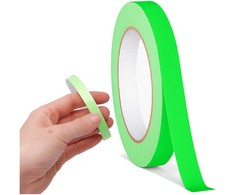 Švytinti tamsoje fluorescencinė žalia juosta 1 cm x 3 m atspindinti