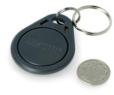 System 7 Security RFID raktų pakabukas S103N-GY - 125kHz - suderinamas su EM4100 - pilkas - 10 vnt