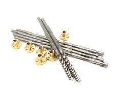 Grąžtas Oem T8x350mm Srieginis strypas + veržlė