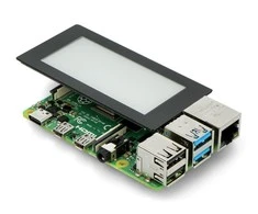 Talpinis jutiklinis ekranas E-paper E-Ink, 2.9” 296x128px, SPI/I2C, nespalvotas, skirtas Raspberry Pi, Waveshare 19967