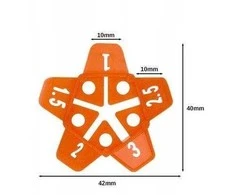 Oem Tarpiklis sujungimams 1-3mm - 50 vnt - Universalus tarpiklis plytelių išlyginimo sistemai.